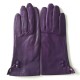 Leather gloves of lamb purple "CLEMENTINE"