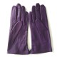 Leather gloves of lamb purple "CLEMENTINE"