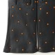 Leather gloves of lamb black and maize "COCCINELLE"