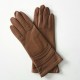 Leather gloves of lamb sand "ATHENA"