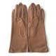 Gants en cuir d'agneau sable "ATHENA".