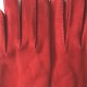 Leather gloves in goat velvet pj red "CAPRA"