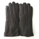 Gants en cuir de cerf marron "SERGE".