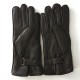 Leather gloves of deer brown "SERGE"