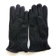 Gants en cuir de cerf noir "THADEÏ".