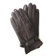 Gants en cuir de cerf marron "THADEÏ".