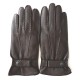 Gants en cuir de cerf marron "THADEÏ".