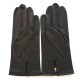 Leather gloves of lamb brown "HENRI"