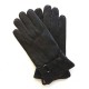 Leather gloves of lamb brown "BASILE"