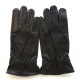 Leather gloves of lamb brown "BASILE"