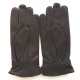Leather gloves of deer brown "BLAISE"