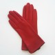 Gants en cuir d'agneau Pj red et noir "FENELON".