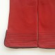 Leather gloves of lamb Pj red and black "FENELON"