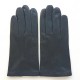 Gants en cuir d'agneau navy "HENRI".