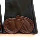 Leather gloves of lamb Brown and chocolate "PEUPLIER".