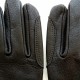 Gants en cuir de cerf noir "CAVALIER".