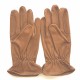 Gants en cuir de cerf tobacco "CAVALIER".