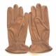 Gants en cuir de cerf tobacco "CAVALIER".