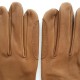 Gants en cuir de cerf tobacco "CAVALIER".