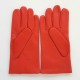Leather gloves of lamb nasturtium " COWBOY".