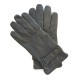 Leather gloves of lamb grey "BASILE"