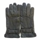 Leather gloves of lamb grey "BASILE"