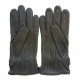 Gants en cuir d'agneau gris "BASILE".