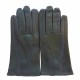 Gants en cuir d'agneau charcoal améthyste "STEEVE".