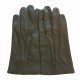 Leather gloves of lamb khaki "HENRI"