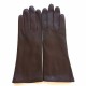Leather gloves of lamb brown "COLINE BIS".