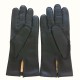 Leather gloves of lamb black "PIERRE"