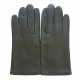 Leather gloves of lamb khaki "RAPHAËL"