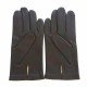 Gants en cuir d'agneau marron "RAPHAEL"