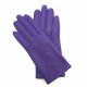 Leather gloves of lamb amethyst "CAPUCINE"
