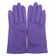 Leather gloves of lamb amethyst "CAPUCINE"