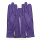 Leather gloves of lamb amethyst "CAPUCINE"