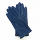 Leather gloves of lamb indigo"CAPUCINE"