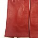 Leather gloves of lamb red "CAPUCINE"