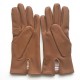 Gants en cuir d'agneau noisette "HENRI".