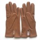 Leather gloves of lamb nut "HENRI"