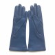 Gants en cuir d'agneau indigo "COLINE".