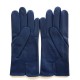 Gants en cuir d'agneau indigo "STEEVE".