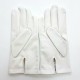 Gants en cuir d'agneau blanc "HENRI".