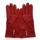 Gants en cuir d'agneau rouge "HENRI".