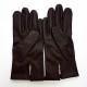 Gants en cuir d'agneau rouge "HENRI".