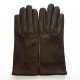 Gants en cuir d'agneau tourbe "CAPUCINE".