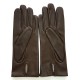 Leather gloves of lamb peat "CAPUCINE"