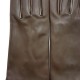 Gants en cuir d'agneau tourbe "CAPUCINE".