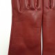 Gants en cuir rouge hermès d'agneau "CAPUCINE".