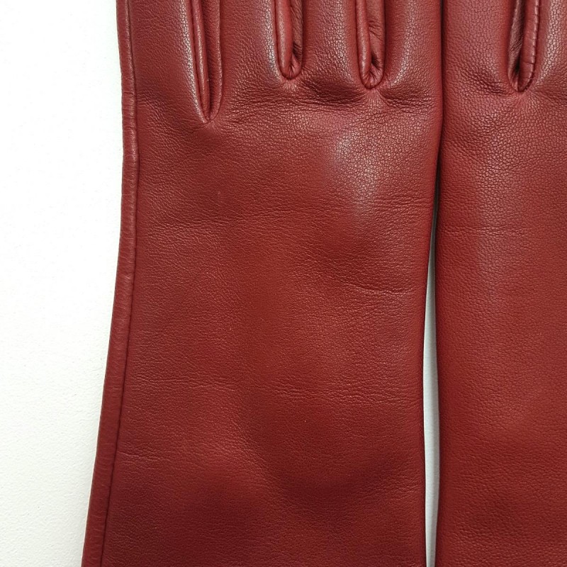 Gants en cuir rouge femme Capucine - Maroquinerie en ligne